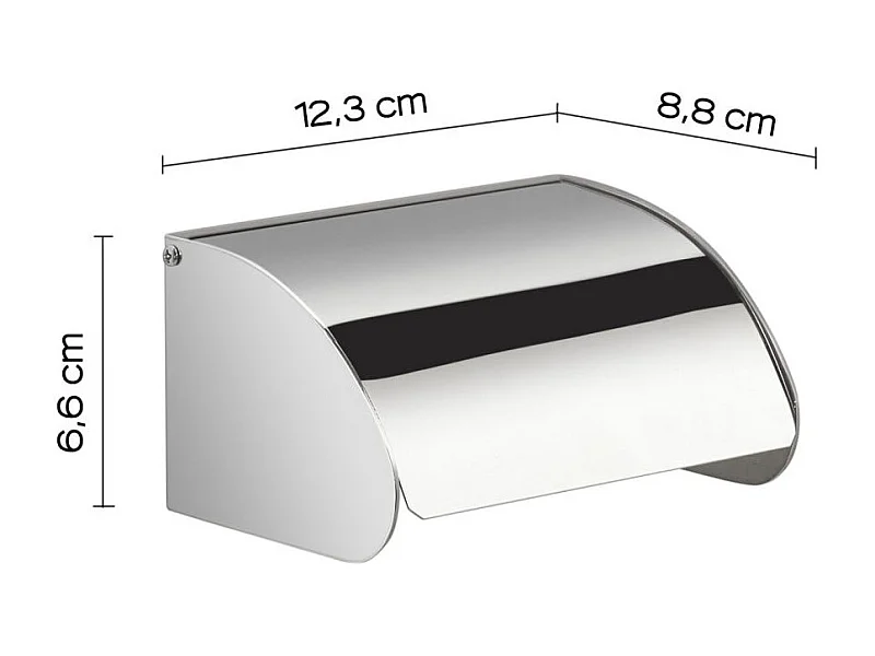 Porte-Rouleau De Papier Toilette Mural En Chrome Poli | Loto