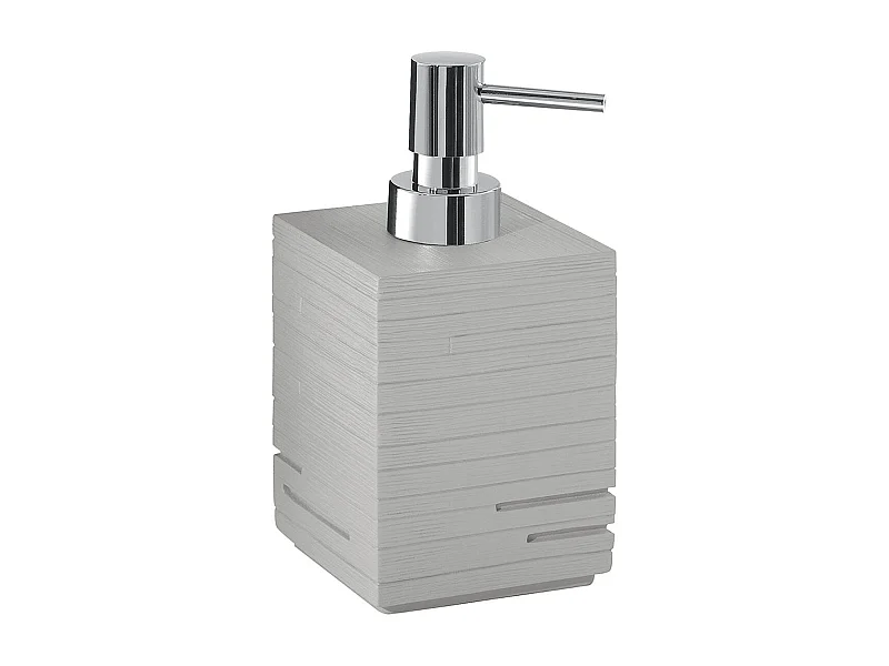 Distributeur De Savon En Résine Grise 420 Ml  | Pervinca