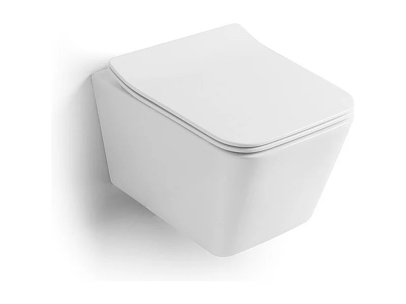 Wc Suspendu En Céramique Sans Rebord | Rock