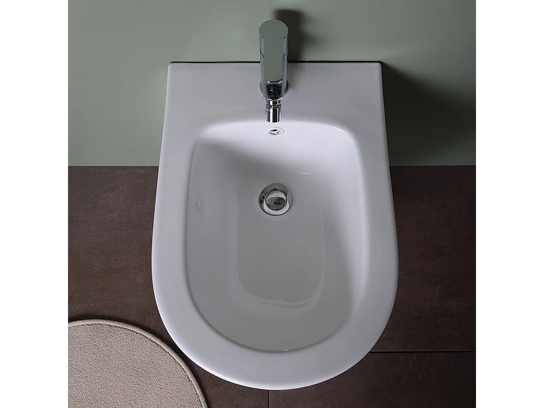 Bidet Et Wc Suspendus En Céramique Au Ras Du Mur | Blues