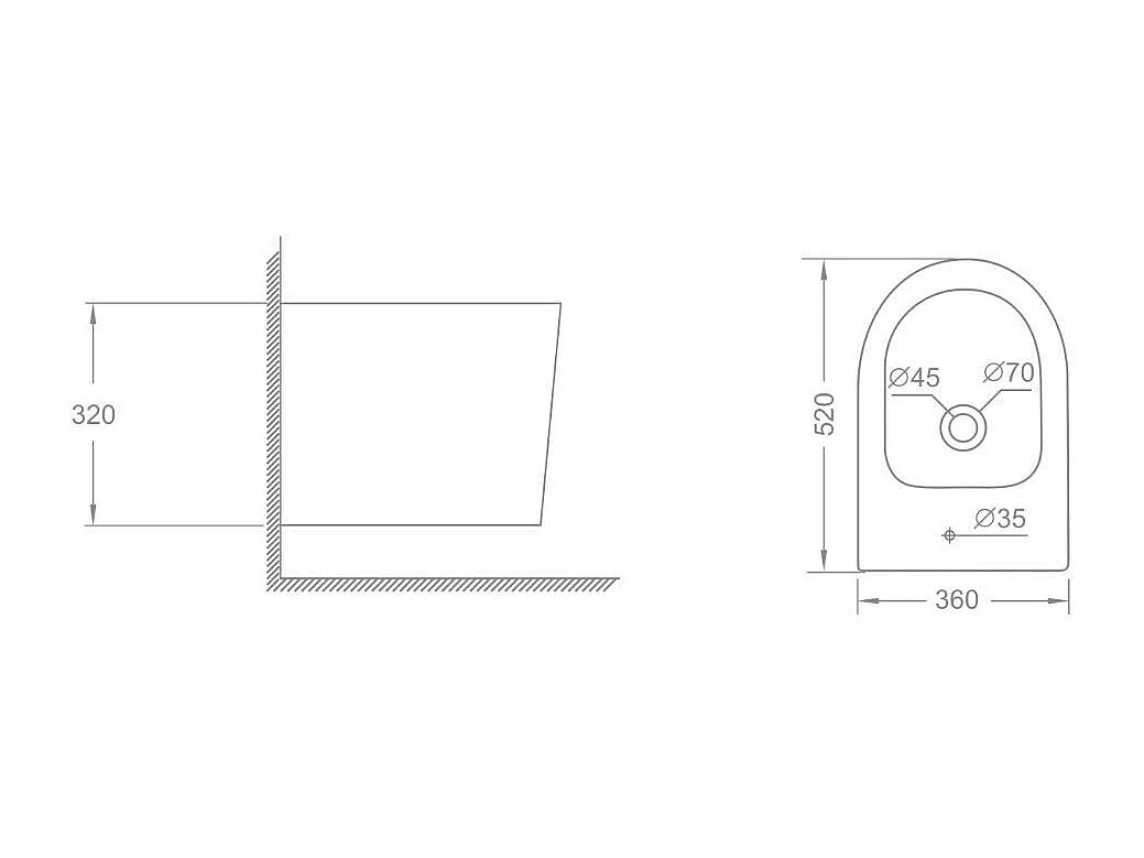 Bidet Et Wc Suspendus En Céramique Au Ras Du Mur | Blues