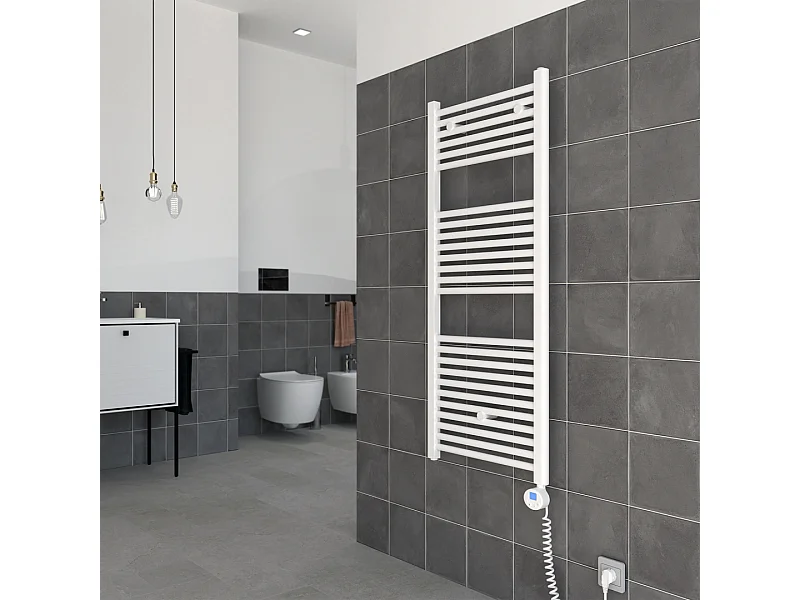 Termoradiateur De Salle De Bain Électrique 60X180 Thermostat Réglable