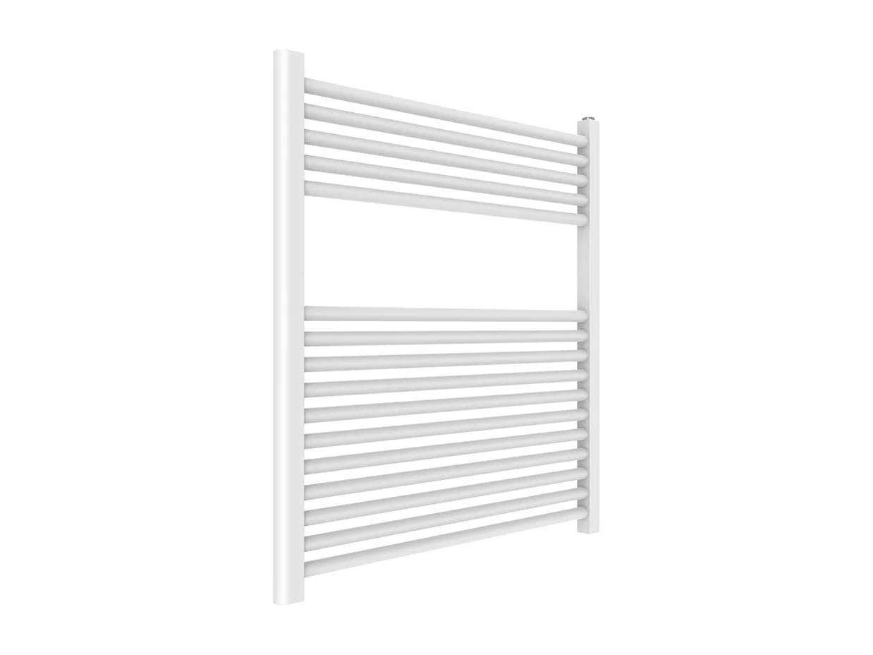 Sèche-Serviettes De Bain Moderne 75X77 En Acier Blanc