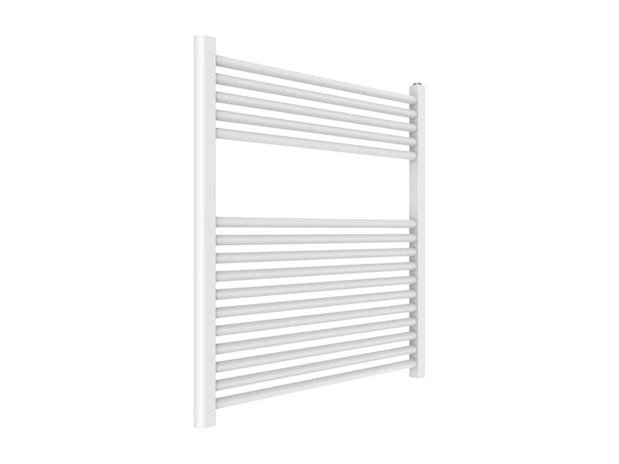 Sèche-Serviettes De Bain Moderne 75X77 En Acier Blanc