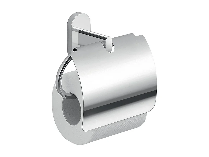 Porte-Rouleau De Salle De Bains Couvert En Métal Chromé | Cipro