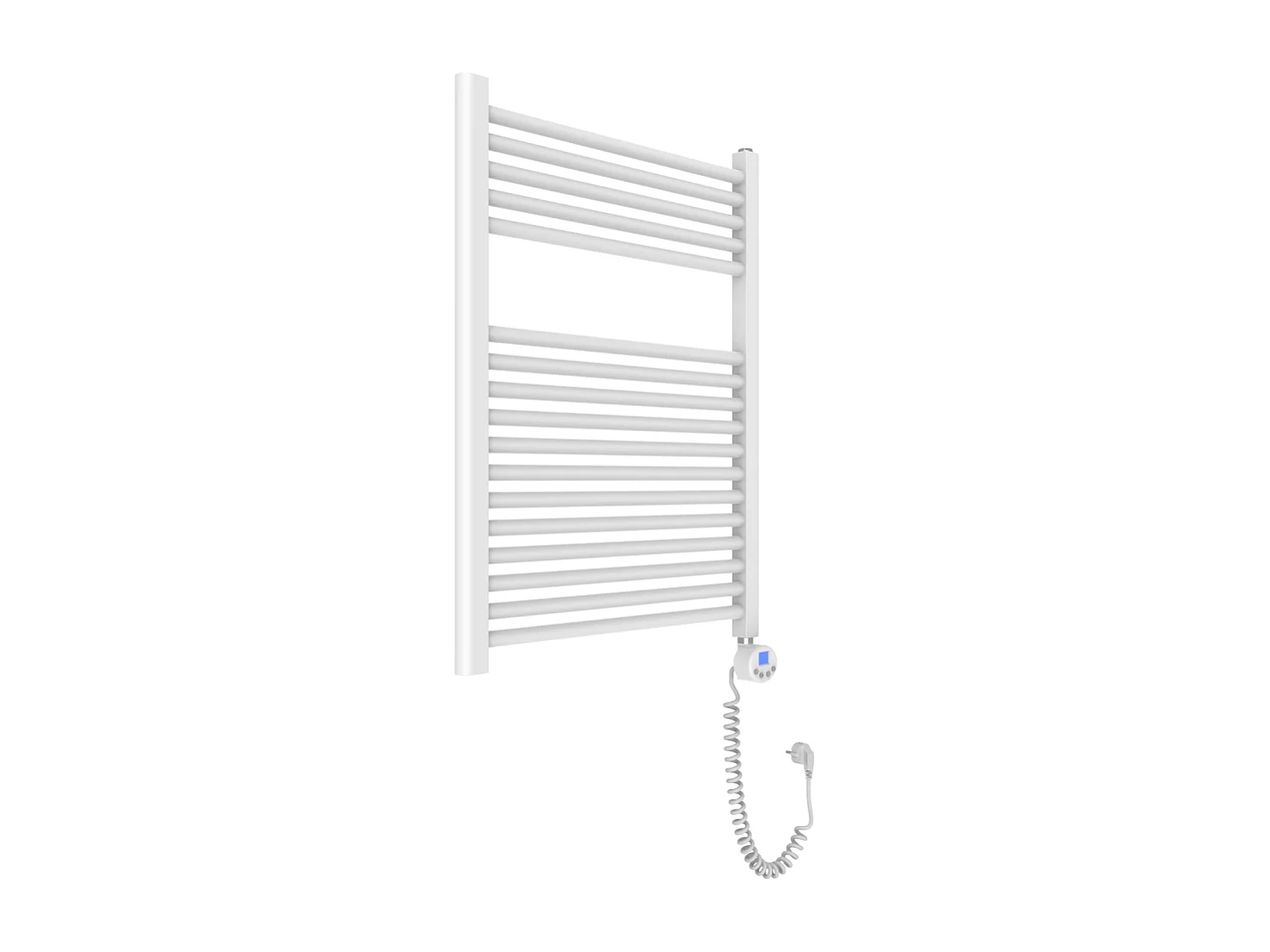 Radiateur De Salle De Bain Électrique 60X77 Blanc Avec Thermostat