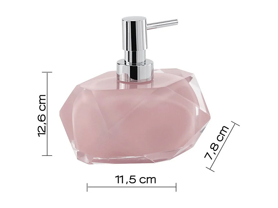 Distributeur De Savon En Résine Rose  | Aster