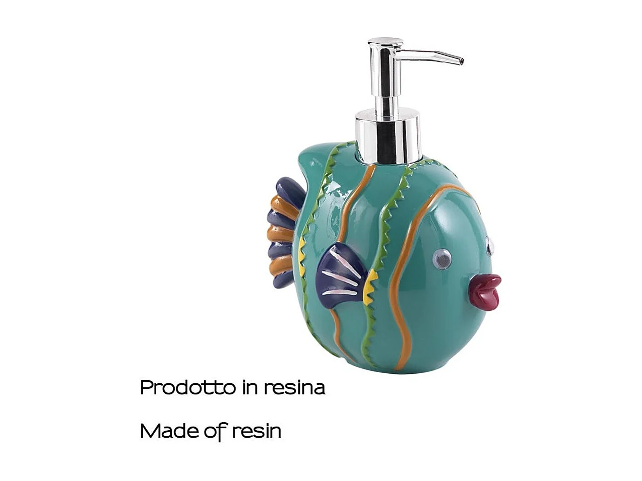 Distributeur De Savon En Résine Turquoise 490 Ml  | Ninfea