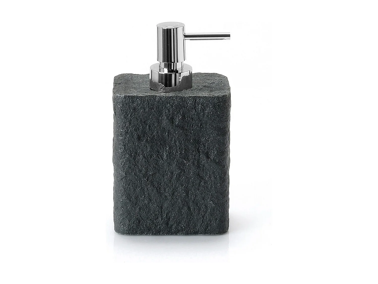 Distributeur De Savon Rectangulaire 360 Ml En Résine Anthracite | Gelso