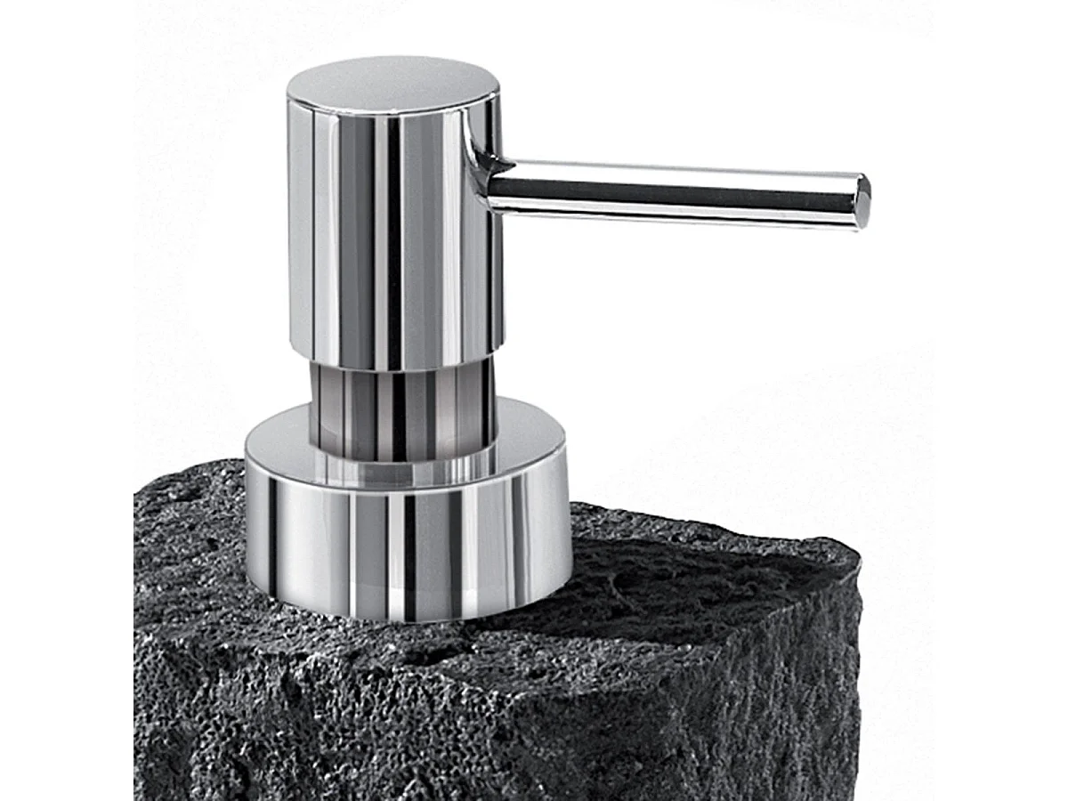 Distributeur De Savon Rectangulaire 360 Ml En Résine Anthracite | Gelso