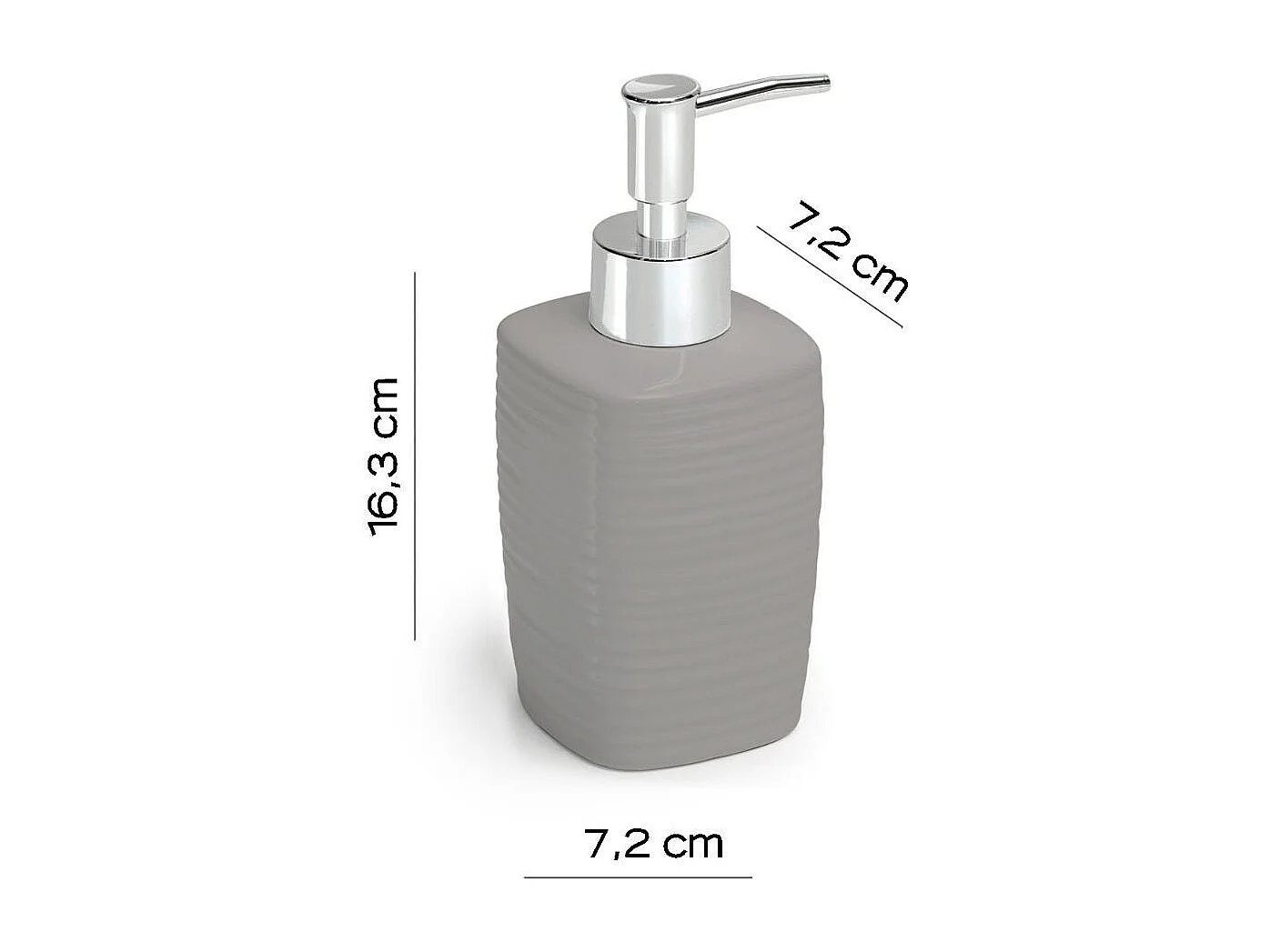 Distributeur De Savon En Céramique De 240 Ml, Gris | Calla
