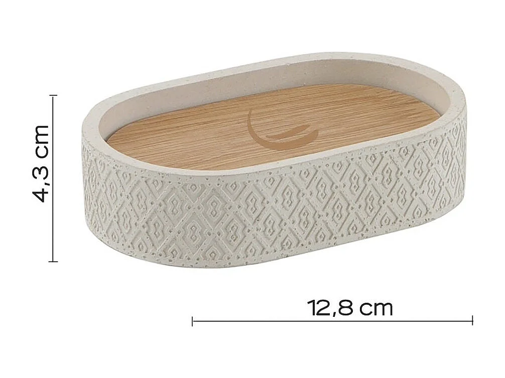 Porte-Savon En Ciment Gris  | Anemone