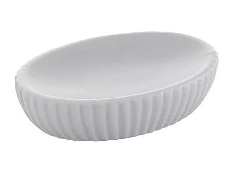 Porte-Savon En Céramique Grise À Poser | Dory