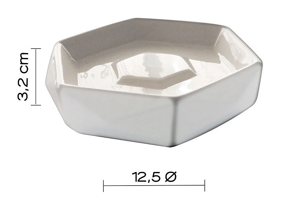 Porte-Savon En Céramique Blanche | Biancospino