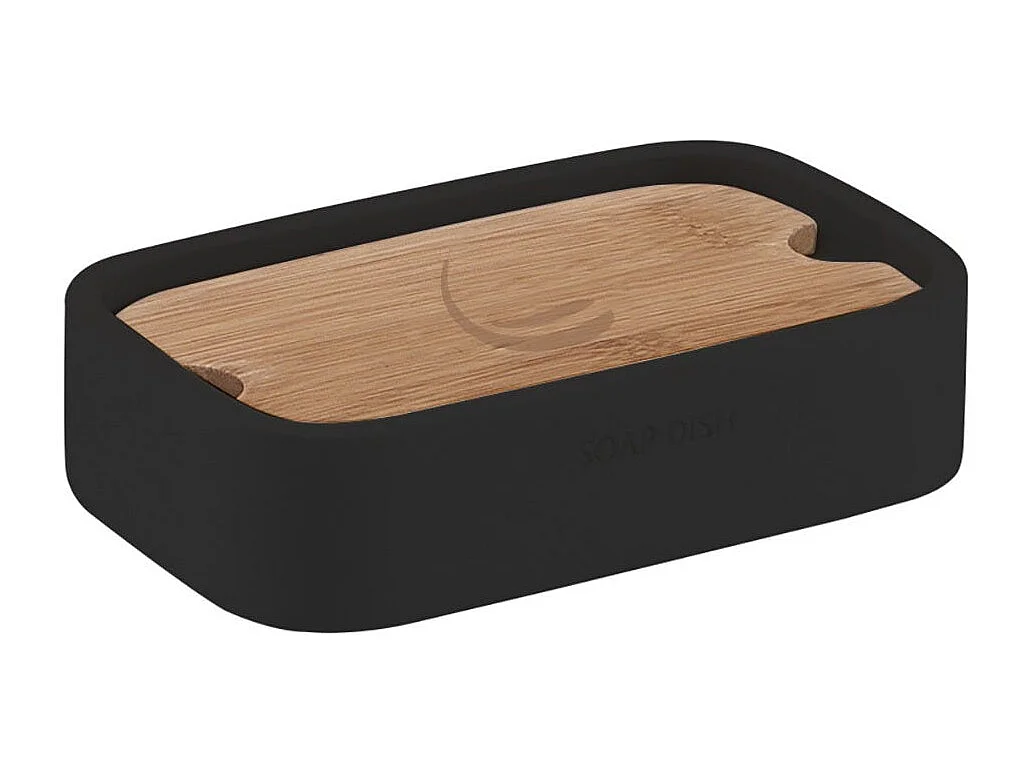 Porte-Savon En Bambou Noir | Alisso
