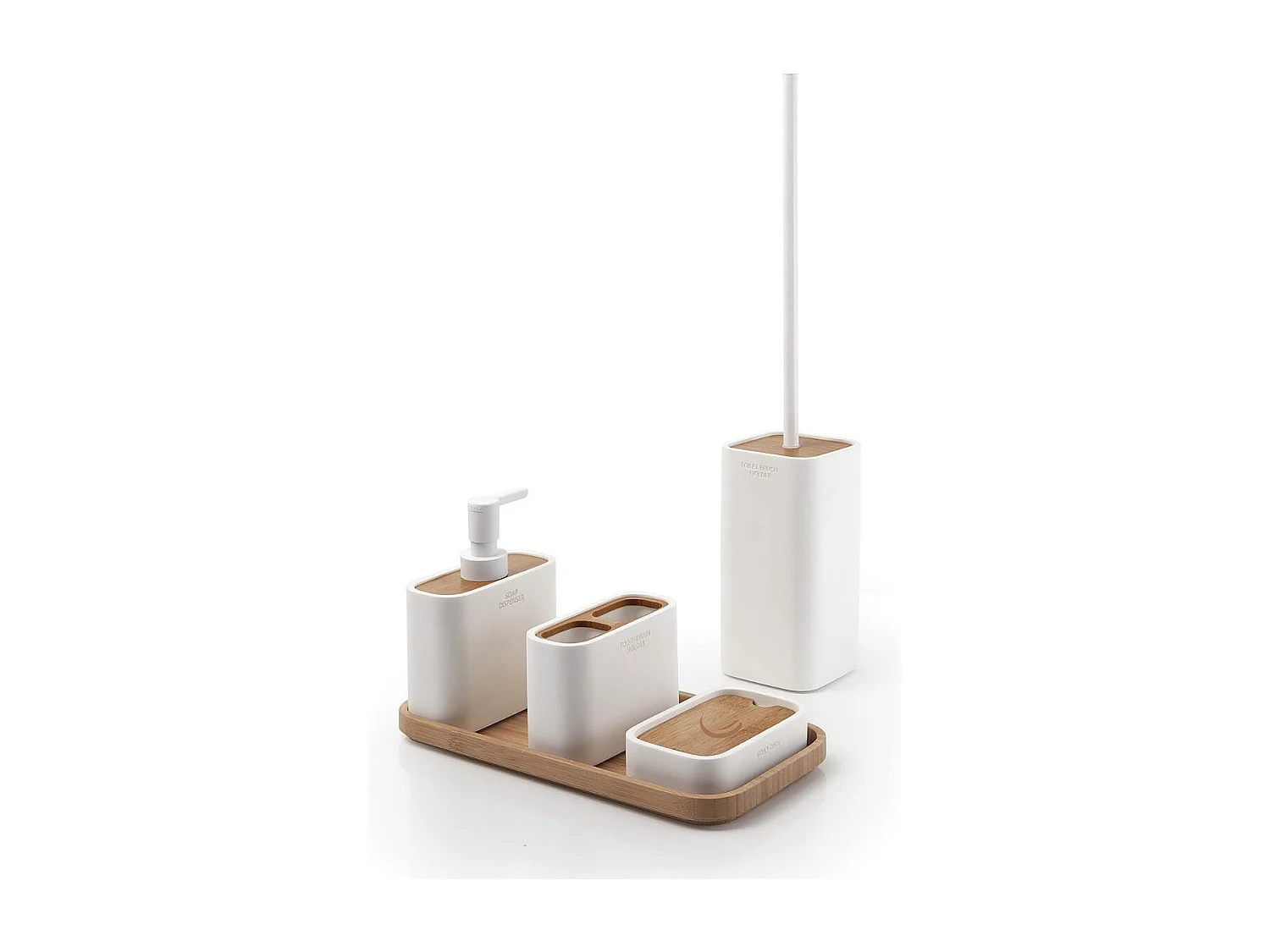 Porte-Savon De Bain En Bambou Blanc | Alisso