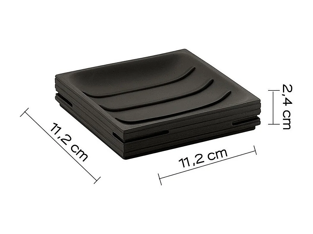 Porte-Savon Résine Noir | Pervinca