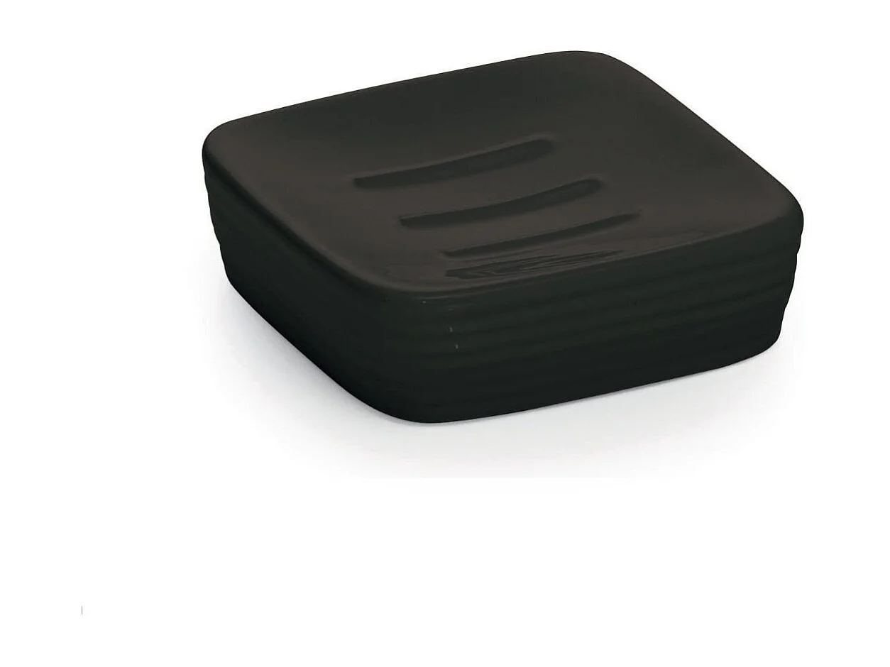 Porte-Savon En Céramique Noire  | Calla