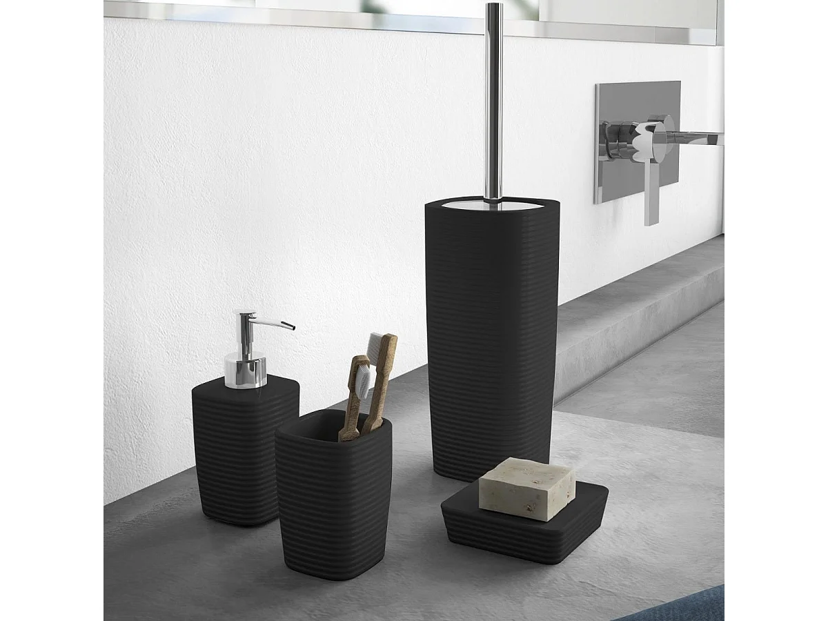 Porte-Savon En Céramique Noire  | Calla