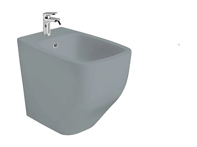 Bidet Sur Pied En Céramique Gris Mat | Mozart