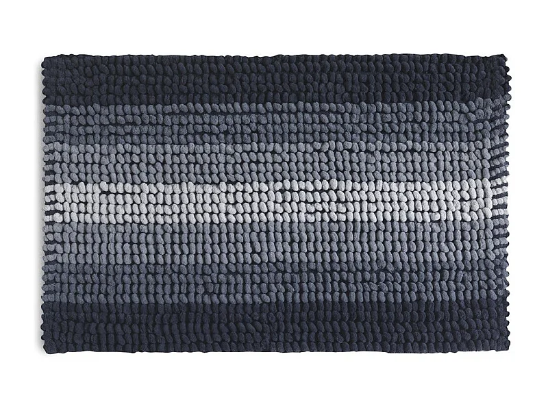 Tapis De Bain Antidérapant 50X80 Coton Et Microfibre Bleu | Benjamin