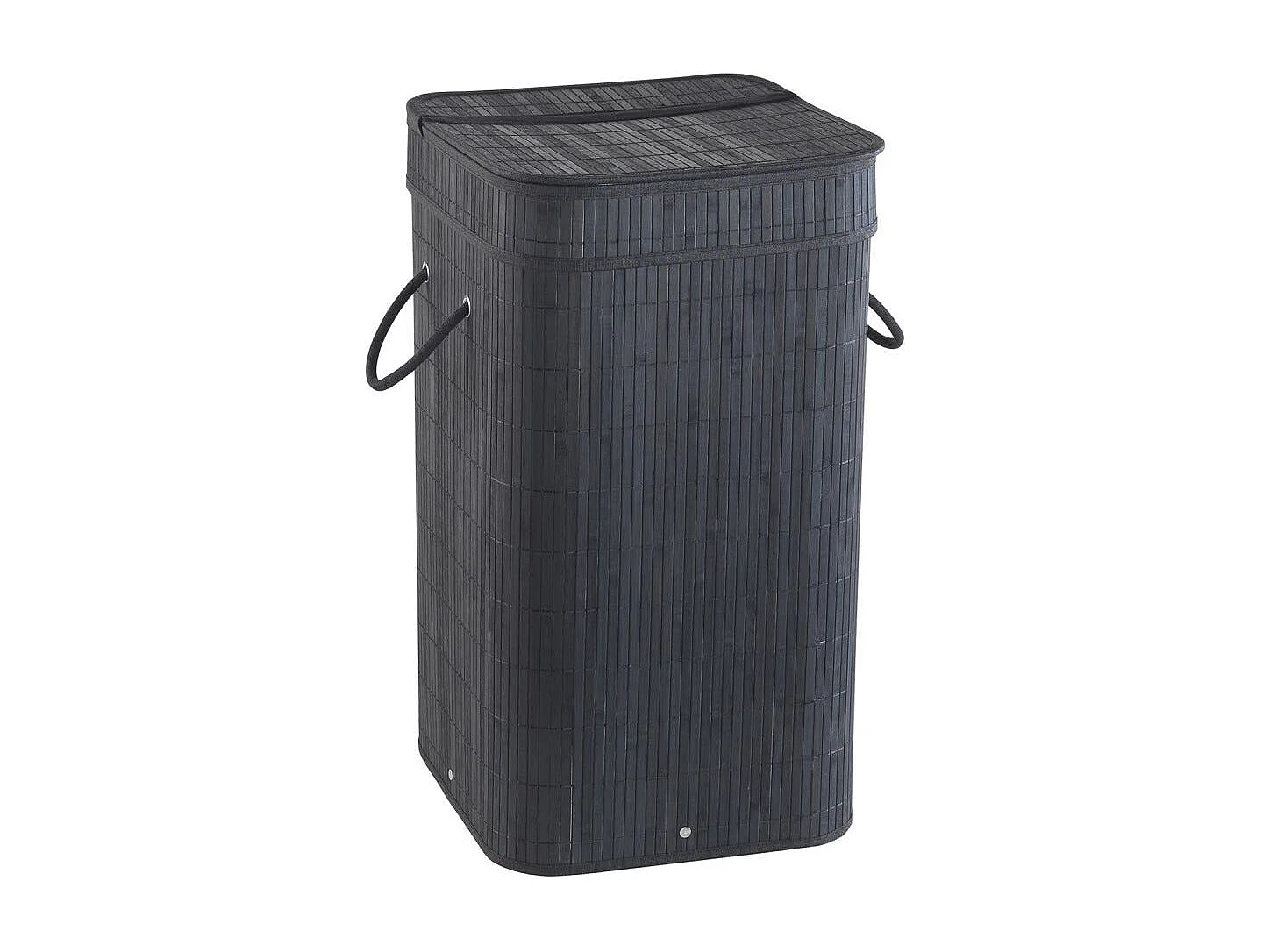 Panier À Linge En Bambou Noir