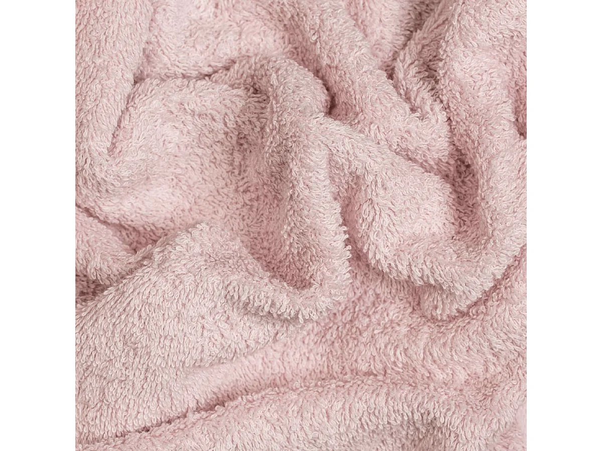 Trio De Serviettes De Différentes Tailles Invité + Visage + Serviette De Bain En Coton Rose Hortensia | Teddy