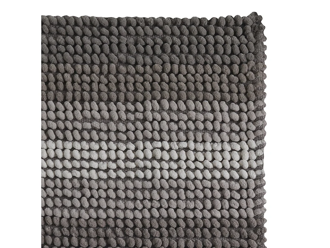 Tapis De Salle De Bain 50X80 Coton Et Microfibre Gris Tourterelle | Benjamin