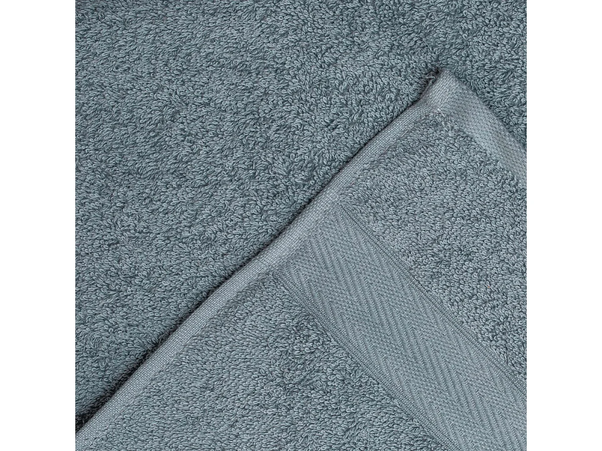 Ensemble De 3 Pièces De Serviettes Éponge En Coton De Différentes Tailles, Couleur Fer | Teddy