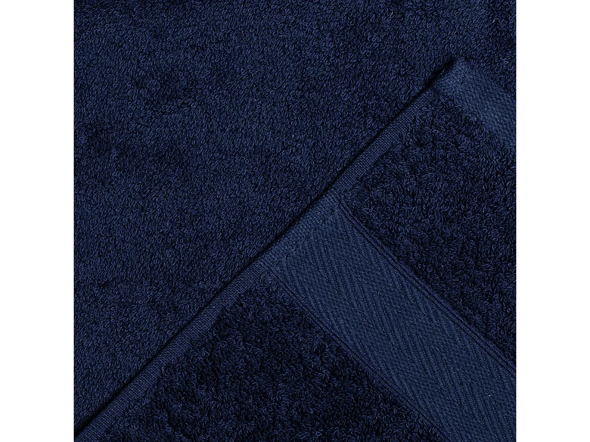 Ensemble De Serviettes Éponge Bleue Meuble De Salle De Bain Invité + Visage + Serviette  | Teddy