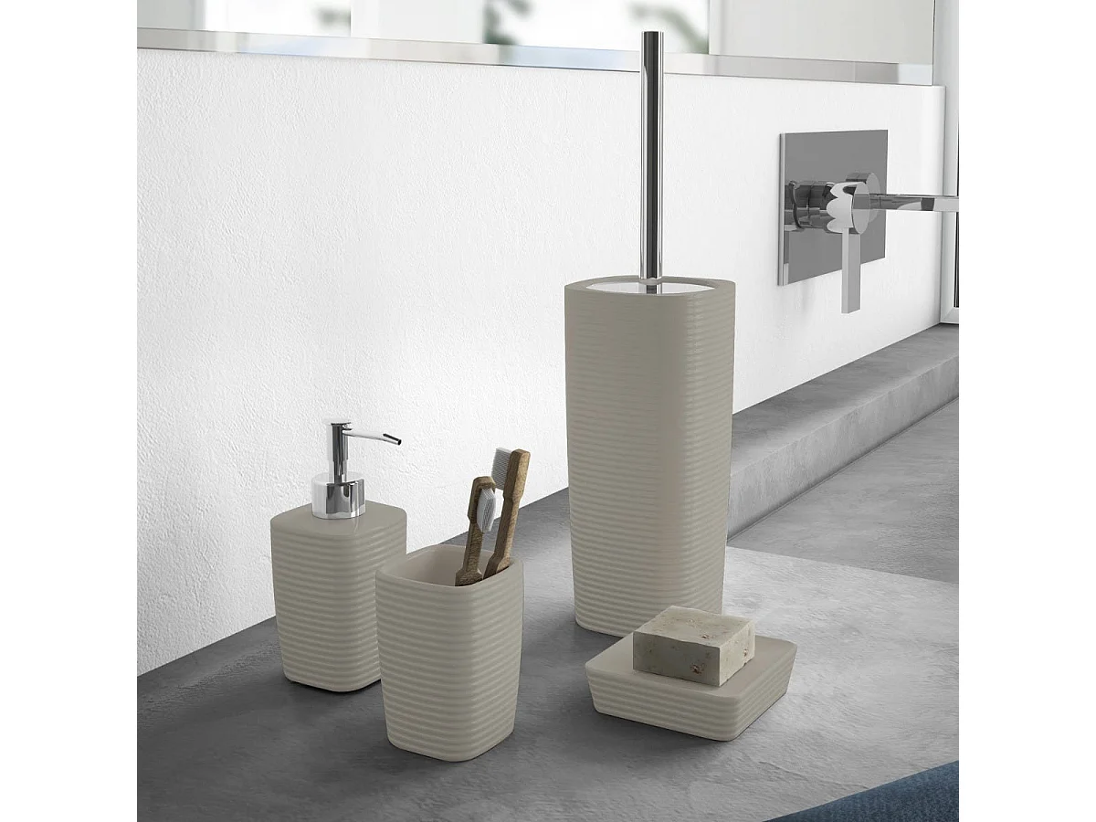 Porte-Brosse À Dents En Céramique Gris Clair | Calla