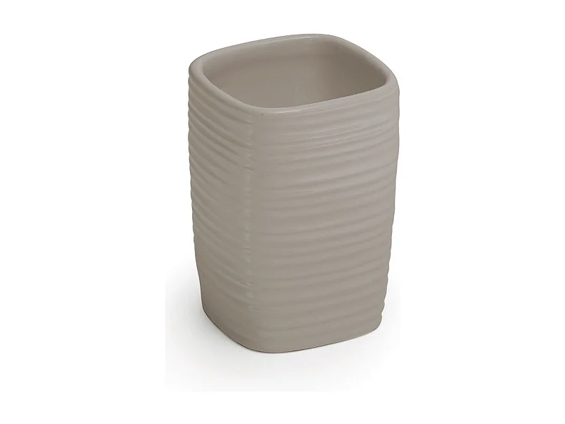 Porte-Brosse À Dents En Céramique Gris Clair | Calla