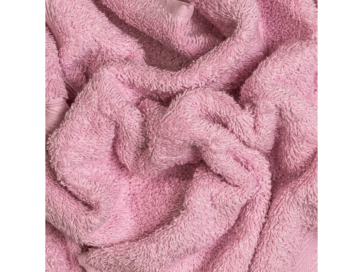 Set De 3 Serviettes De Taille Différente En Coton Rose Dahlia  | Teddy