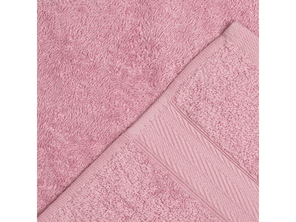 Set De 3 Serviettes De Taille Différente En Coton Rose Dahlia  | Teddy