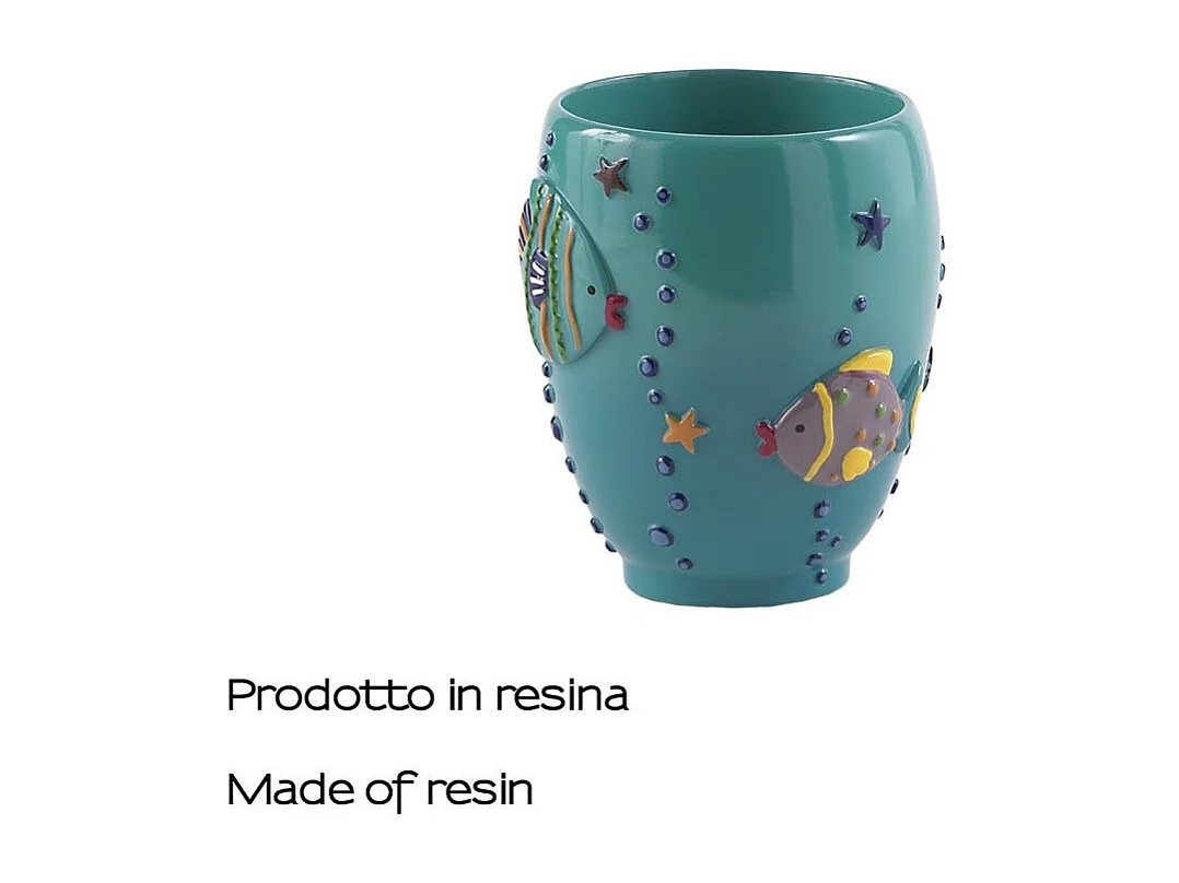 Porte-Brosse À Dents En Résine Turquoise  | Ninfea