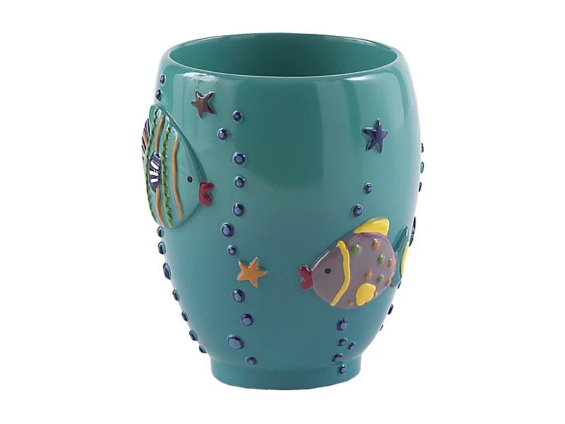 Porte-Brosse À Dents En Résine Turquoise  | Ninfea