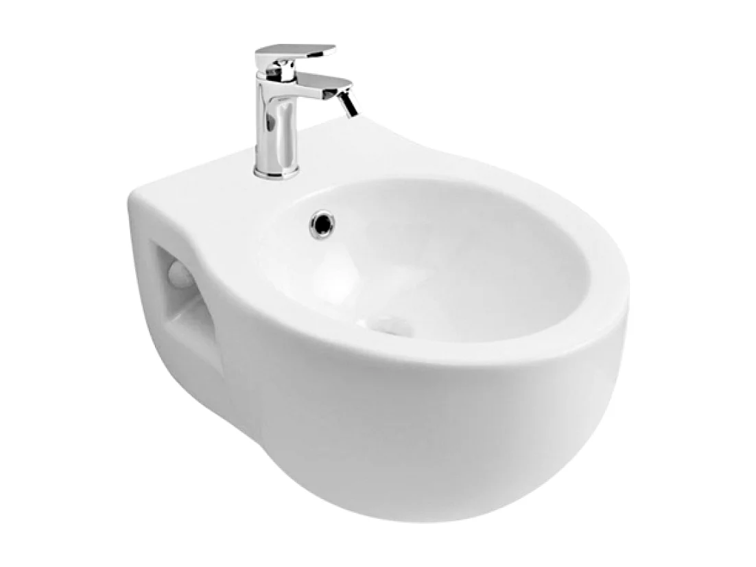 Bidet Mural En Céramique Blanche | Patascoss