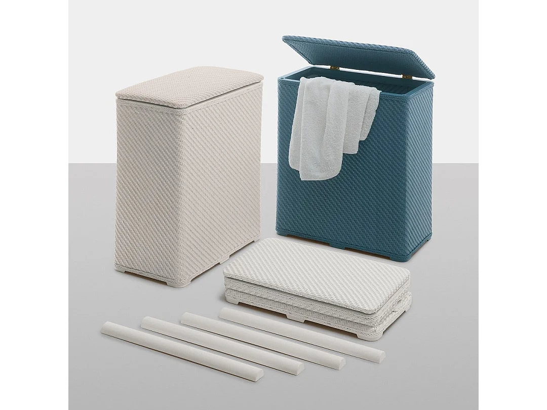 Panier À Linge En Résine Thermoplastique Bleu | Robinia