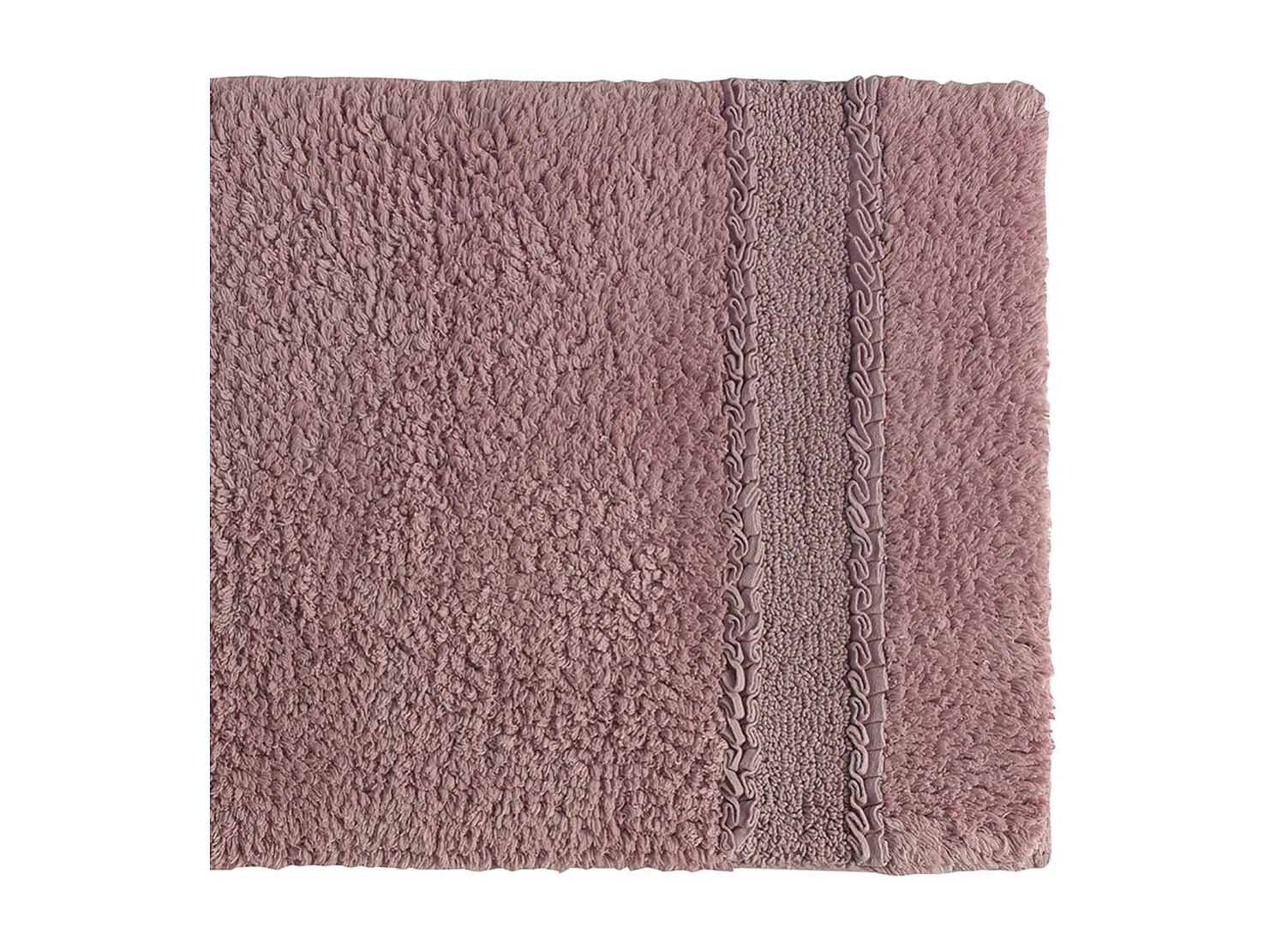 Tapis De Bain En Coton Antidérapant 50X80 Rose | Bessera