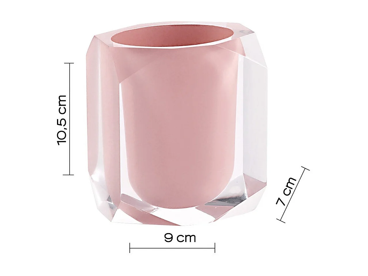 Porte-Brosse À Dents En Résine Rose | Aster