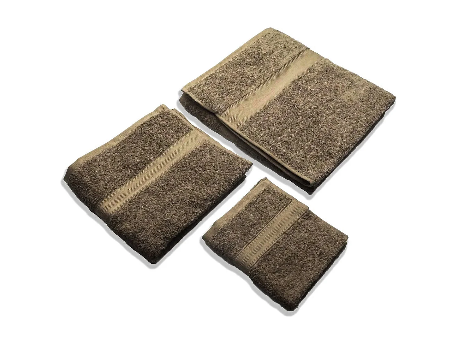 Ensemble De Serviettes Et De Draps De Bain Couleur Marron | Teddy