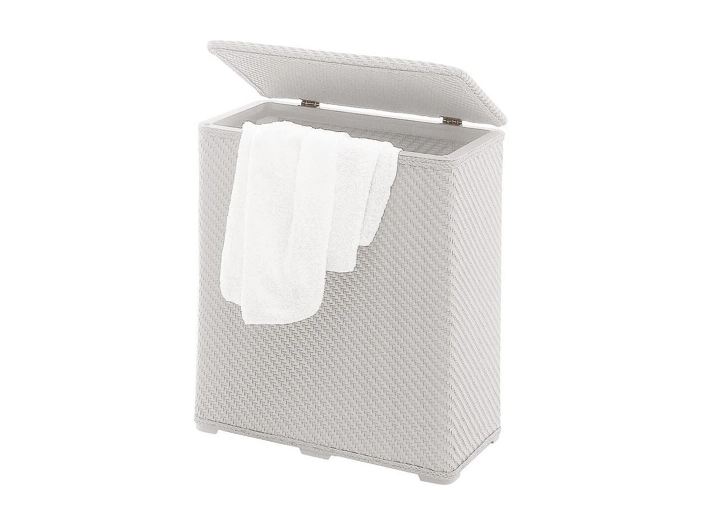 Panier À Linge Blanc Pour La Salle De Bains | Robinia