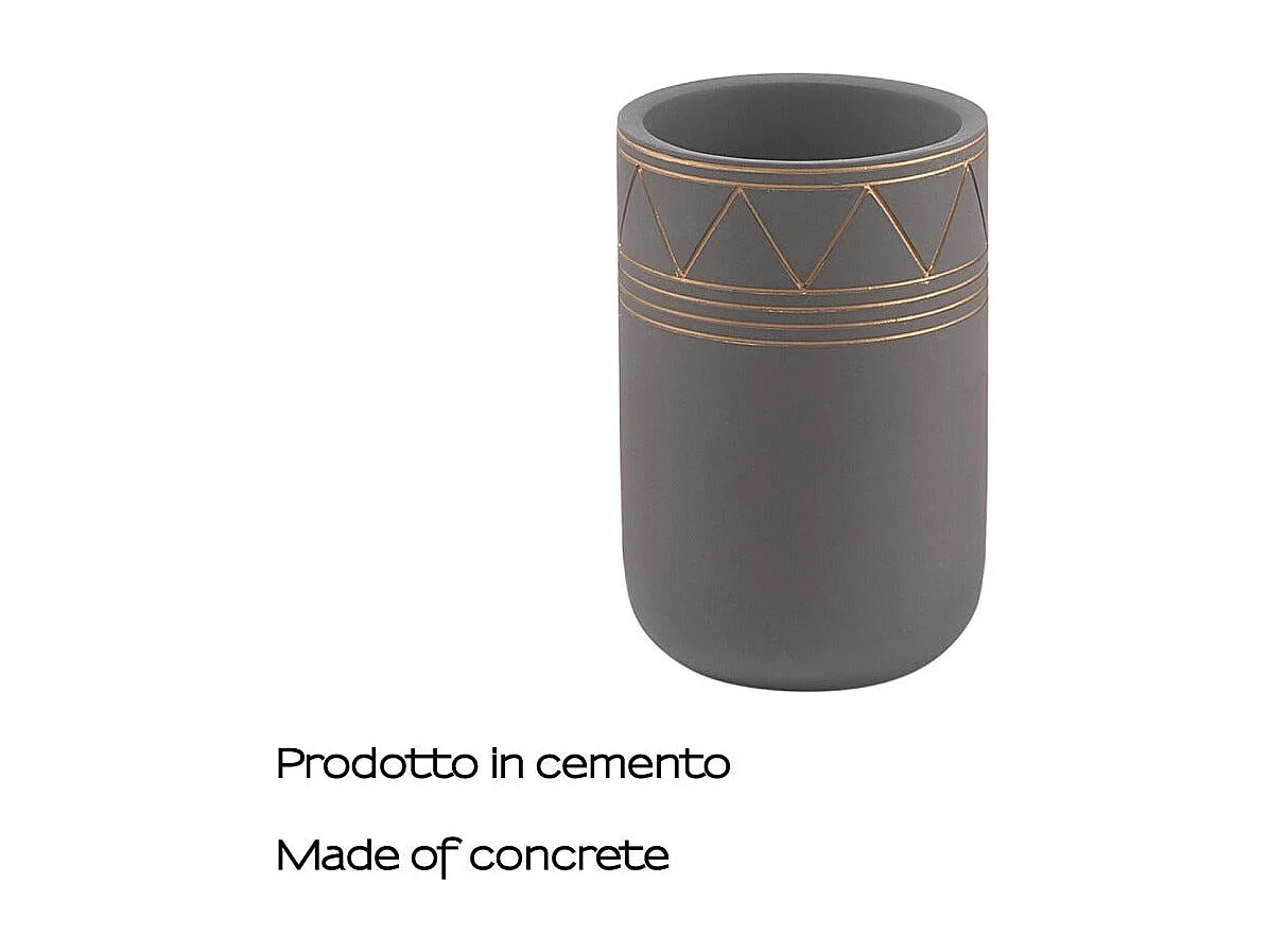 Porte-Brosse À Dents En Ciment Gris | Giglio