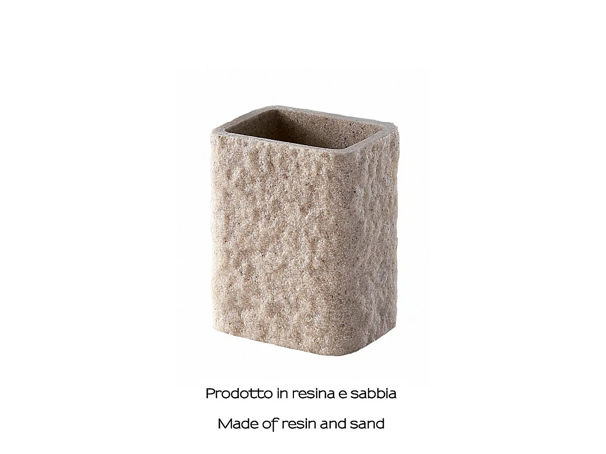 Porte-Brosse À Dents En Résine Beige  | Gelso