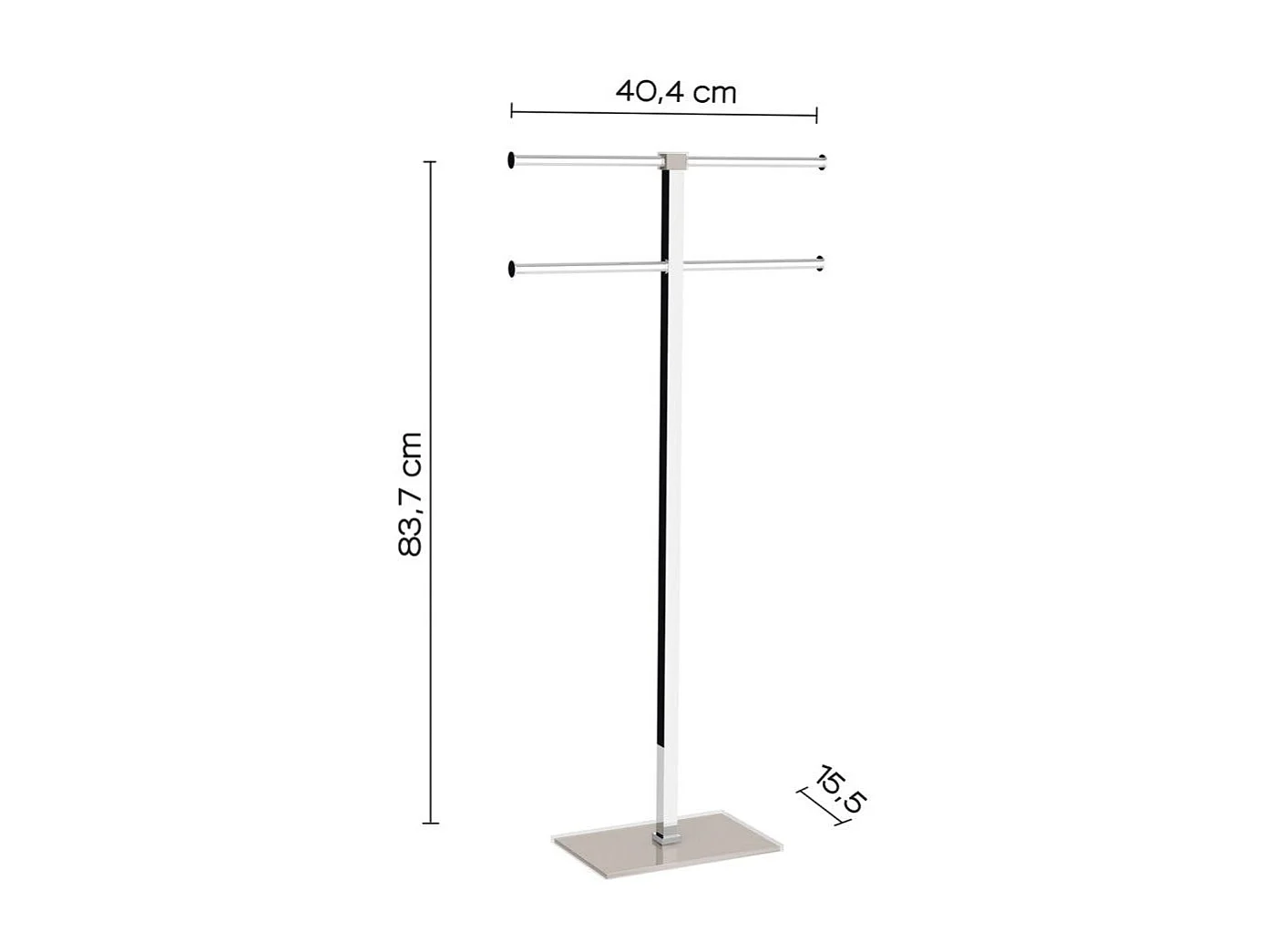 Porte-Serviettes Sur Pied Couleur Colombe Claire | Arcobaleno