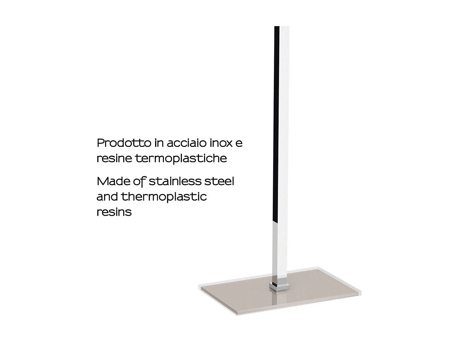 Porte-Serviettes Sur Pied Couleur Colombe Claire | Arcobaleno