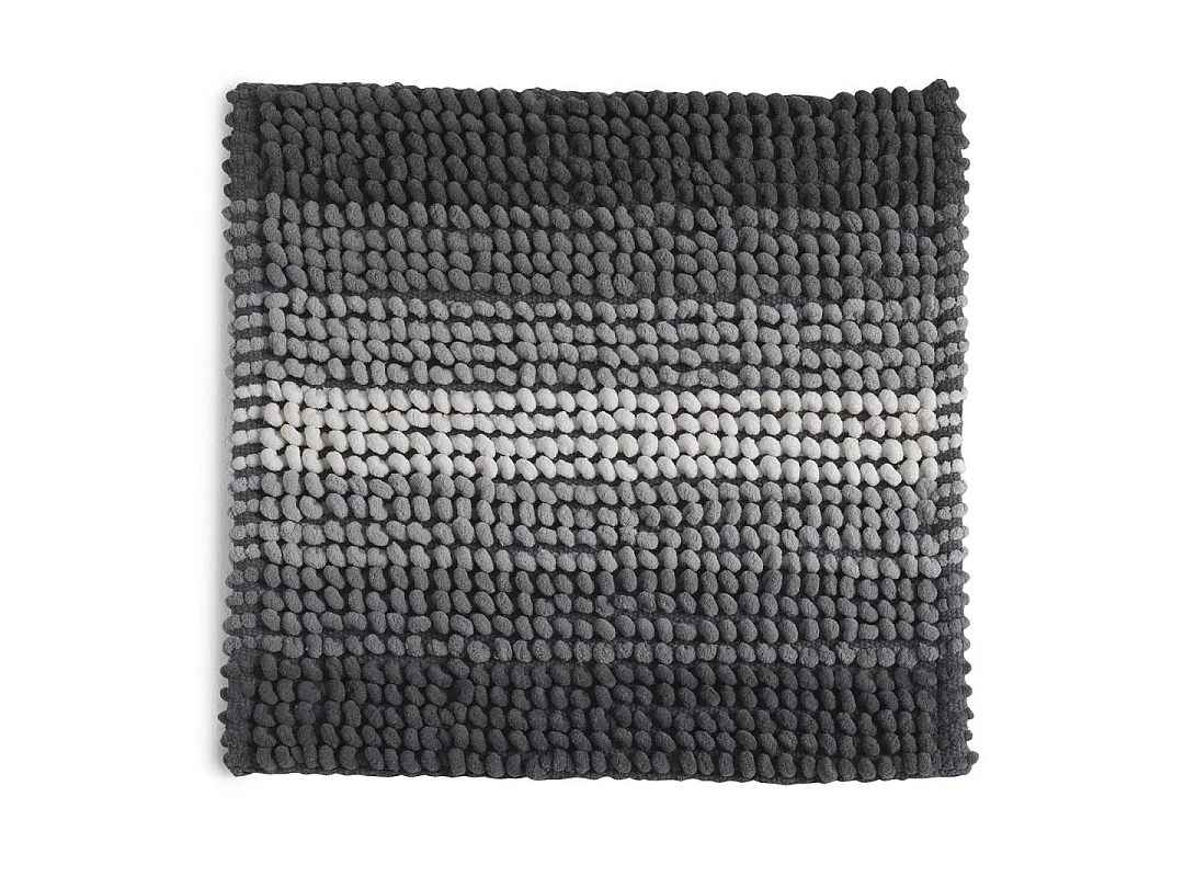 Tapis De Bain Gris Antidérapant 50X50  | Benjamin