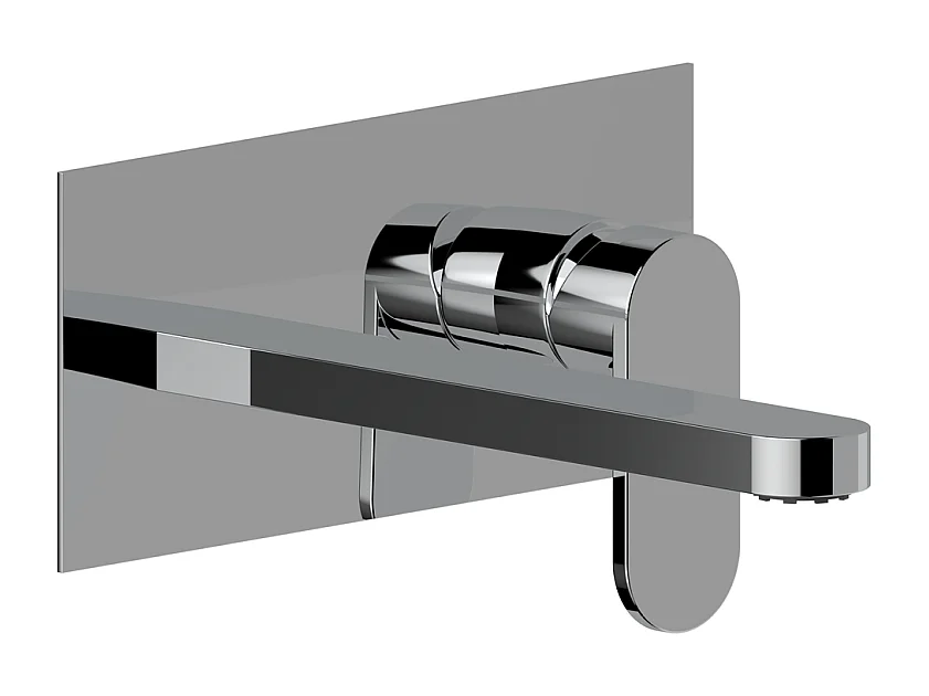 Ensemble Externe Pour Robinet Mural Chromé Avec Longue Tige | Amalfi