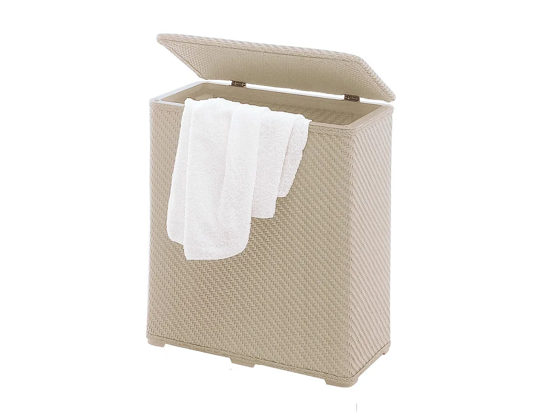 Bac À Linge 70Lt Beige À Faible Encombrement | Robinia