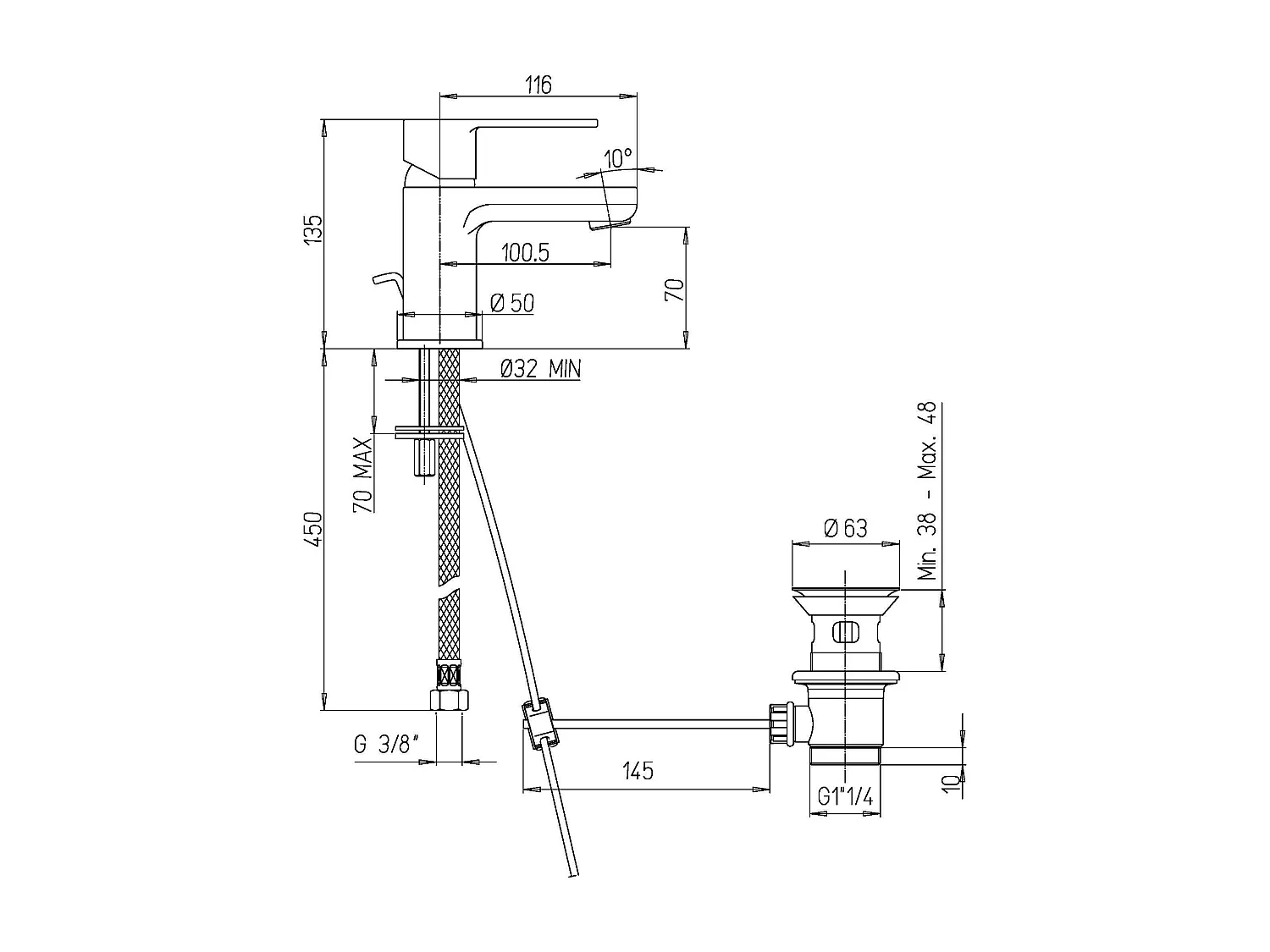 Robinet Mitigeur Lavabo | Nora
